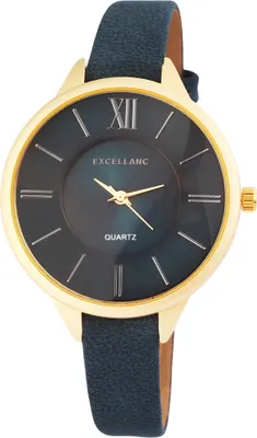 Produktbild von Analog Damenuhr Armbanduhr Kunstleder grün und goldfarbig Quartzwerk