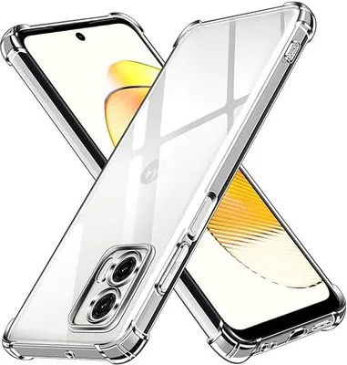 Obrázok produktu pre Silikónové puzdro so zosilnenými hranami pre Motorola Moto E13 - Transparentná KP30038