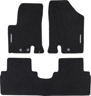 Produktbild von Velours Fußmatten für Kia Venga 2009-2019 Autoteppich Automatten Schwarz 3 tlg