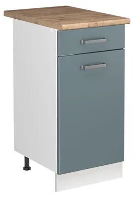 Obrázok produktu pre Spodná skrinka pod drez Vicco R-Line Modrošedá/biely 40 cm pracovná doska Dub Goldkraft, Model 72870