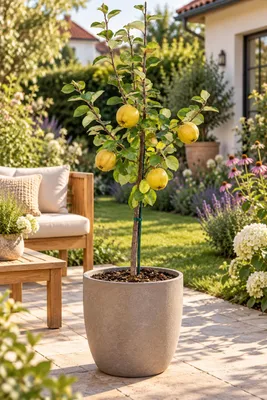 Produktbild von Apfelbaum ‘Discovery’ 130–160 cm – Malus domestica Sommerapfel, früher Tafelapfel mit roten Früchten, Obstbaum für Garten