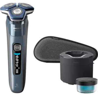 Obrázek produktu pro Philips SHAVER Series 7000 S7882/55 Elektrický holicí strojek pro mokré a suché holení, Rotační holicí strojek, Modrá, SteelPrecision blades, LED, GroomTribe; Connects via Bluetooth, SH71