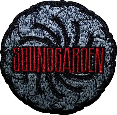 Immagine prodotto di Soundgarden - Logo Wirbelnd - Toppa da stirare RO13697 (Taglia unica) (Nero/Grigio/Rosso)