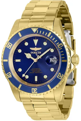 Obrázek produktu pro Invicta Pro Diver 8930OBXL Pánské Hodinky - Automatické Hnutí - Nerezová Ocel s Modrým Ciferníkem - 43 mm