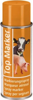 Produktbild von Kerbl Viehzeichenspray Markierungsspray 500 ml, orange, Top Marker 20173
