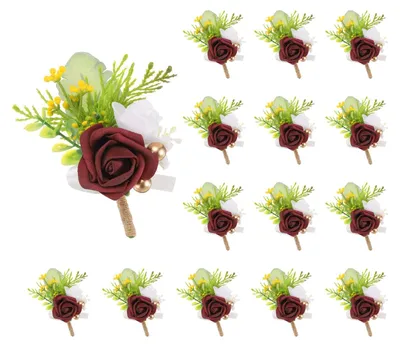 Produktbild von Solidchoice – Set mit 15 künstlichen Blumen für Hochzeiten und Zeremonien