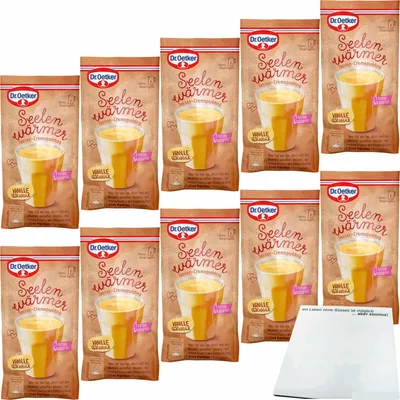 Produktbild von Dr. Oetker Seelenwärmer Vanille 10er Pack (10x58g Beutel) + usy Block