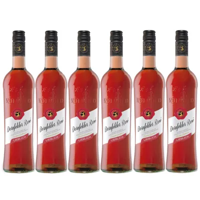 Produktbild von Rotwild Dornfelder Rose lieblich rote Trauben 750ml 6er Pack