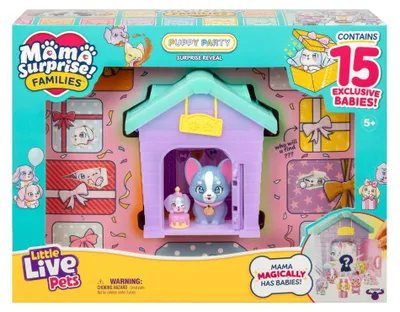 Productafbeelding van Puppy Party Set - LITTLE LIVE PETS - 1 mother and 15 puppies - Ages 5+