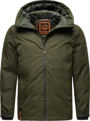 Produktbild von Stone Harbour Moagaa Wasserdichte Herren Winterjacke mit Kapuze Wintermantel Outdoor Parka Olive Gr. 54 - XXL