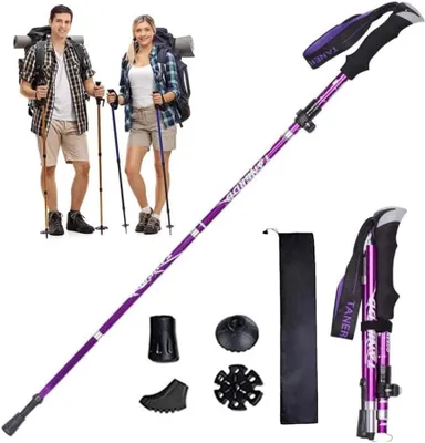 Produktbild von Trekkingstöcke faltbar, verstellbar, leicht, Aluminium, für Wandern und Outdoor