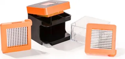 Produktbild von Nicer Dicer Spicy 34191 - Gemüseschneider Set - 4-teilig - orange