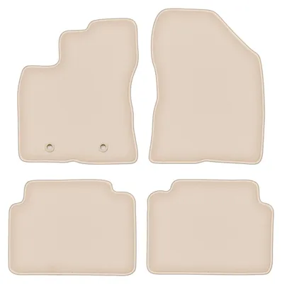 Produktbild von DURBAN Beige Velours-Fußmatten-Set für Toyota Avensis III T27 Kombi, Limousine, Liftback (2009-2013)