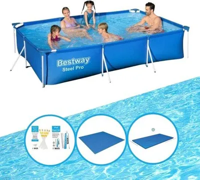 Produktbild von Bestway Pool Steel Pro 300x201x66 cm - Poolset