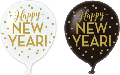 Immagine prodotto di confezione da 6 Luftballons Silvester, Buon Anno