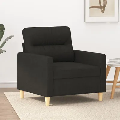 Produktbild von Schwarzer Sofasessel aus Stoff, 60 cm