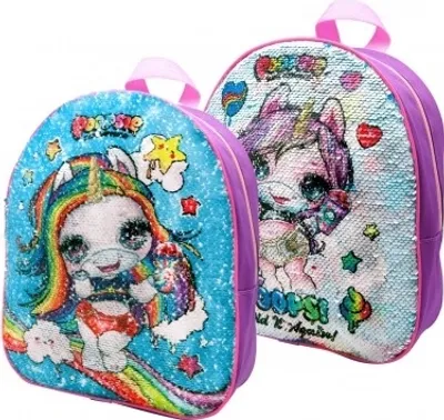 Immagine prodotto di Zaino unicorno con paillettes in tessuto cangiante 27x32cm