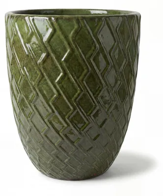 Zdjęcie produktu dla Doniczka ceramiczna Provencelia ZEUS Zielony, Ø41 cm x H55 cm, mrozoodporna