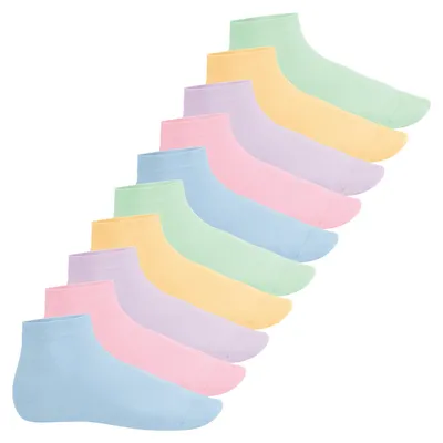 Produktbild von Footstar EVERYDAY! 10 Paar Damen Herren Quarter Socken - Pastell 39-42