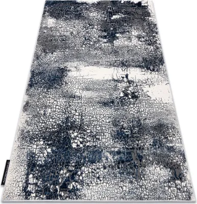 Produktbild von Modern DE LUXE Teppich 528 Abstraktion - Strukturell creme / dunkelblau Blau 140x190 cm