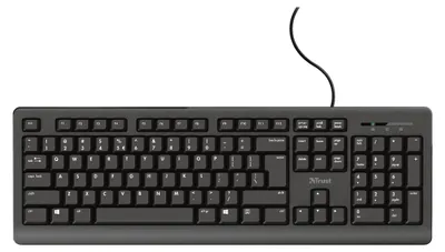 Image de TRUST Trust TK-150 clavier Office USB QWERTZ allemand Noir