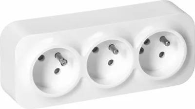 Obrázek produktu pro Trojitá Zásuvka N/T Todo 2P+Z Ip20, Bílá - On-7209/W
