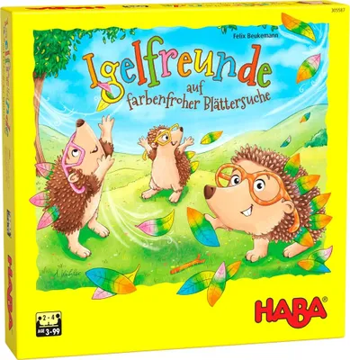 Image de Jeu de société Haba Le plaisir du hérisson - jeu coloré pour enfants avec des feuilles