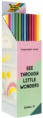 Produktbild von folia Transparentpapier Rolle 42g/m² 70x100cm 100 Rollen – w