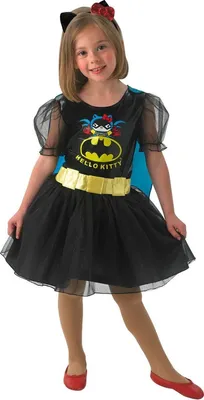 Produktbild von DC Hello Kitty Batgirl Kostüm für Kinder, Größe:L