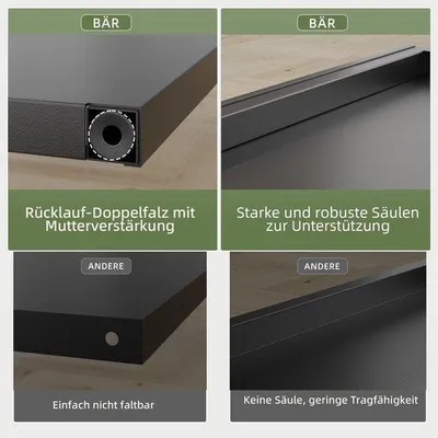 Image de Étagère de rangement de cuisine à roulettes et portes vitrées