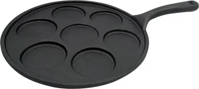 Produktbild von Kinghoff 23 cm große Bratpfanne aus Gusseisen für Eierpfannkuchen 8378
