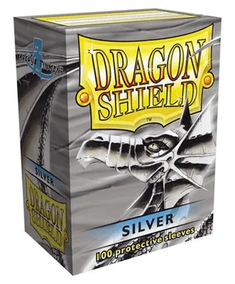 Immagine prodotto di Manicotti standard Dragon Shield - Argento (100 manicotti)
