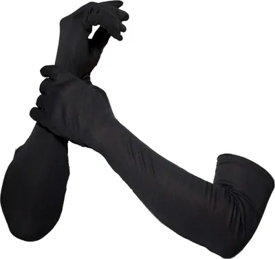 Produktbild von Smiffys - Damen Unifarben - Handschuhe Lang SM205 (Einheitsgröße) (Schwarz)