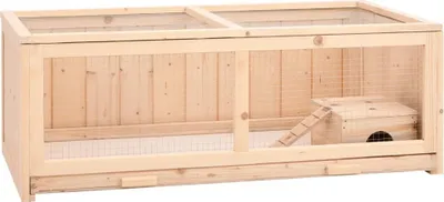 Obrázek produktu pro Klec pro křečky 104 x 52 x 38 cm masivní jedlové dřevo