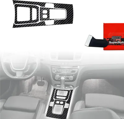 Immagine prodotto di Pellicole protettive 4 in 1 per console centrale - Peugeot 508 (2010-2018) Effetto carbonio lucido Grizz Protector