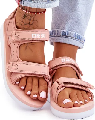 Produktbild von Damen-Sport-Plateau-Sandalen Big Star LL274788 Rosa 37