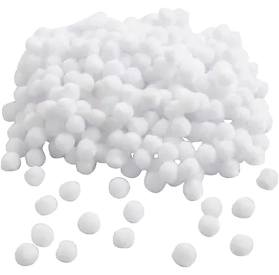 Produktbild von Pompons, D 10 mm, Weiß, 450Stk/ 1 Pck [HOB-51854]