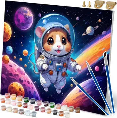 Obrázok produktu pre Maľba podľa čísel 40x50 cm Massido Astronaut