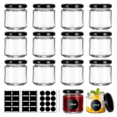 Produktbild von Aosiingarx 12er Set Marmeladengläser Klein mit Deckel