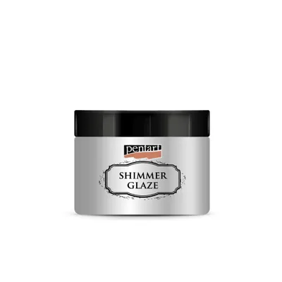 Produktbild von PENTART Schimmerglasur, 150 ml, Silber