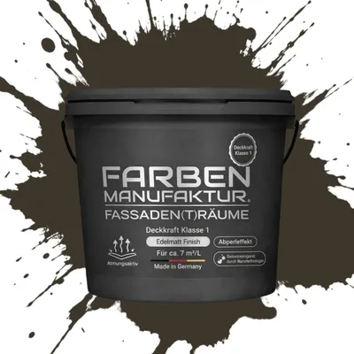 Produktbild von Farben Manufaktur Silikonharz-Fassadenfarbe – Braunoliv RAL 6022 – 5 L