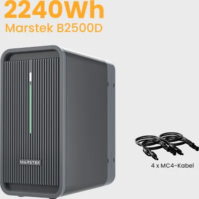 Zdjęcie produktu dla Elektrownia balkonowa Marstek B2500-D Magazynowanie 2240 Wh Wejście PV 2*800W