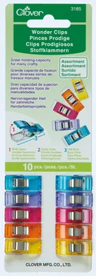 Produktbild von Clover Stoffklammern Wonder Clips in verschiedenen Ausführungen : Farbig sortiert : 10er Pack