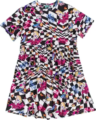 Produktbild von Alice In Wonderland - Kittelkleid für Damen, Rundum bedruckt TT269 (M) (Bunt)