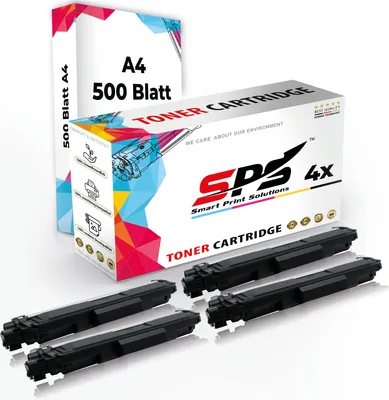 Produktbild von Druckerpapier A4 + 4x Multipack Set Kompatibel für Brother MFC-L 3710 CW (TN-247C, TN-247M, TN-247Y, TN-247BK) Toner