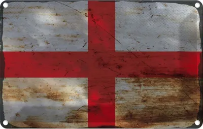 Produktbild von vianmo Blechschild 20x30 cm England Rost Flagge Fahne Wappen