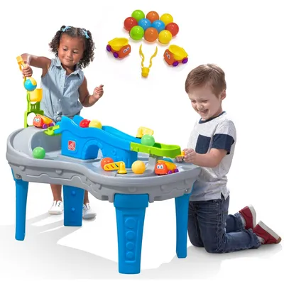 Obrázek produktu pro Step2 Ball Buddies Truckin' & Rollin' Play Table, Jakékoliv pohlaví, 7,7 kg, Modrá, Zelená, Šedá