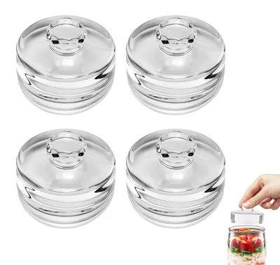 Produktbild von Solidchoice – Set mit 4 Glas-Fermentationsgewichten für Kimchi und Sauerkraut
