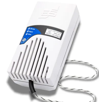 Immagine prodotto di Schabus 500450 Rilevatore di perdite d'acqua wireless con controllo tramite app e sensore esterno