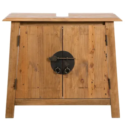 Produktbild von "Winterschlussverkauf "Badmöbel-Set - CLORIS - Badezimmerschrank - schlichte Design - Massivholz Kiefer - NeuMöbel4605776